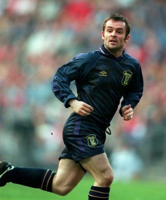 John Spencer of Scotland running International Friendly match betw- Old Photo