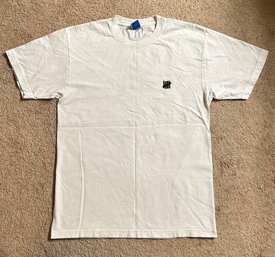 Undefeated Icon S/S Tee Short Sleeve Cotton T-shirt White Men's Size Medium