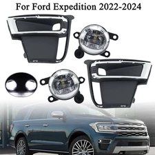 For Ford Expedition 2022-24 Front Bumper LED Fog Light Driving Lamp W/Cover 4PCS