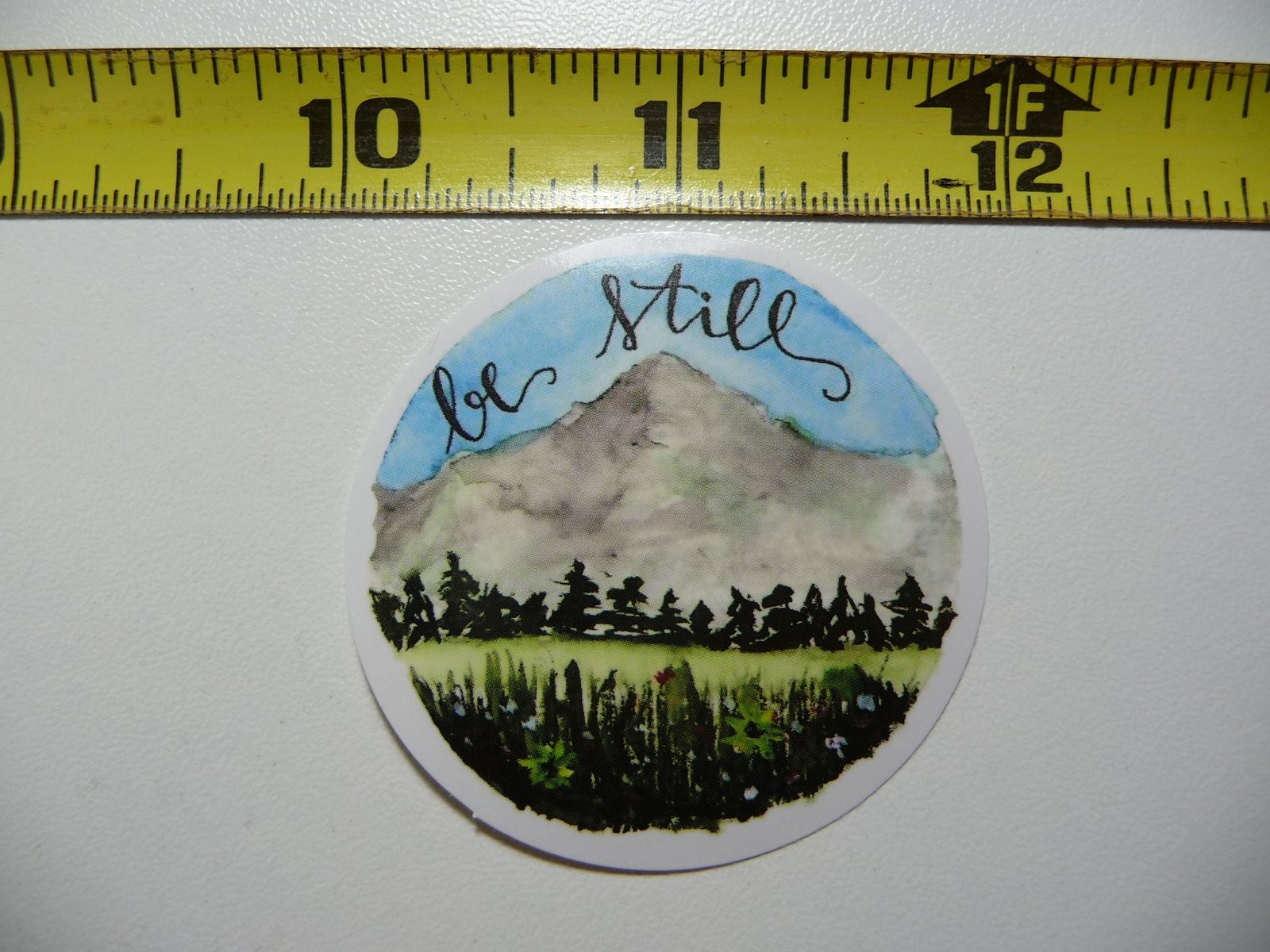 Be Still Mountain Prairie Decal Sticker for Christian Faith