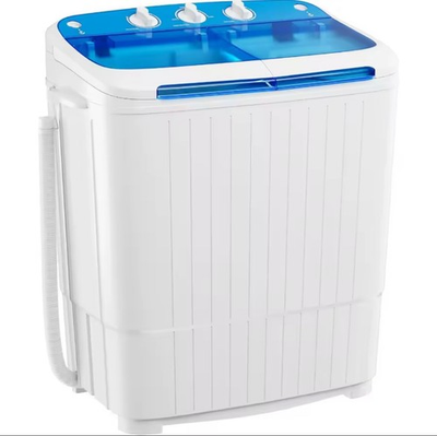 #ad Portable Washing Machine 16lb Twin Tub Mini Washer w Drain Pump $139.99