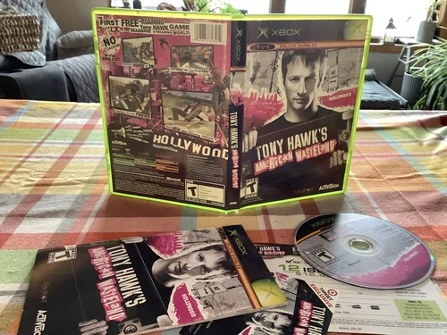 Tony Hawk’s American Wasteland Xbox Used Video Game Skateboard Free USA Shipping