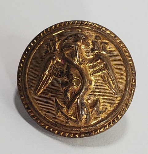 Ca. 1860s to 1880s Mexican Marines Navy Coat Button 