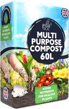 Pelle & Sol 60L Multi Purpose Compost - Compost for Outdoor Plants