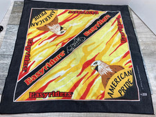 Vintage Easy Riders Biker Bandana Handkerchief American Pride Eagle Made in USA