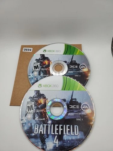 New ListingBattlefield 4 (2 Disc Set) (Microsoft Xbox 360, 2013) DISC ONLY NO Usps TRACKING
