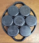 Vintage Lodge 1896 - 7B Cast Iron 7 Biscuit Muffin Cornbread Baking Pan
