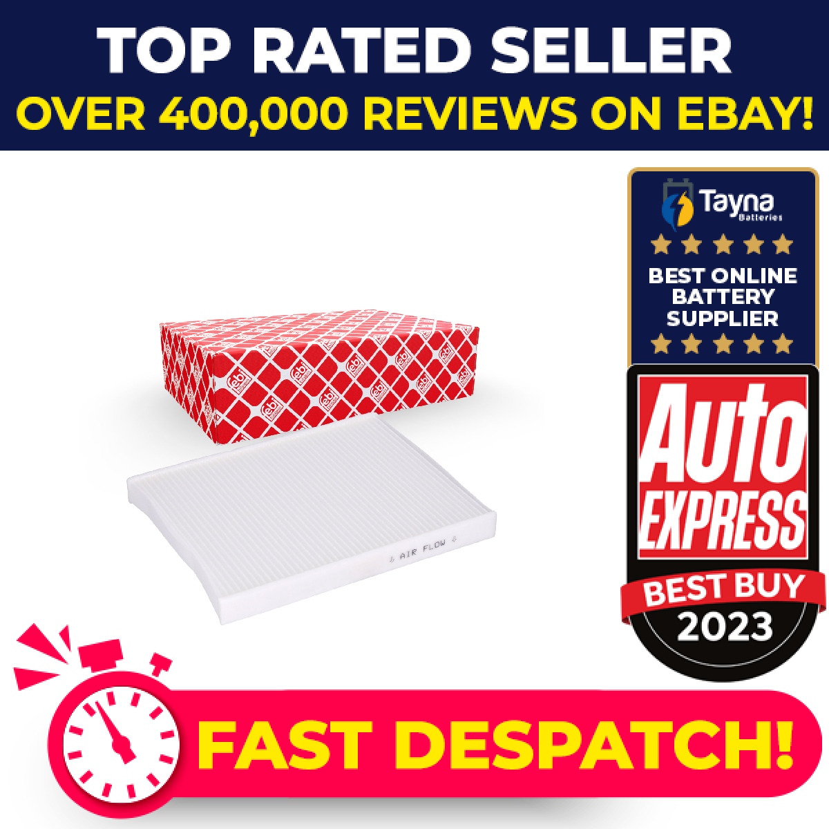Pollen / Cabin Filter fits FORD TOURNEO COURIER 1.0 1.5D 1.6D 2014 on 1541456