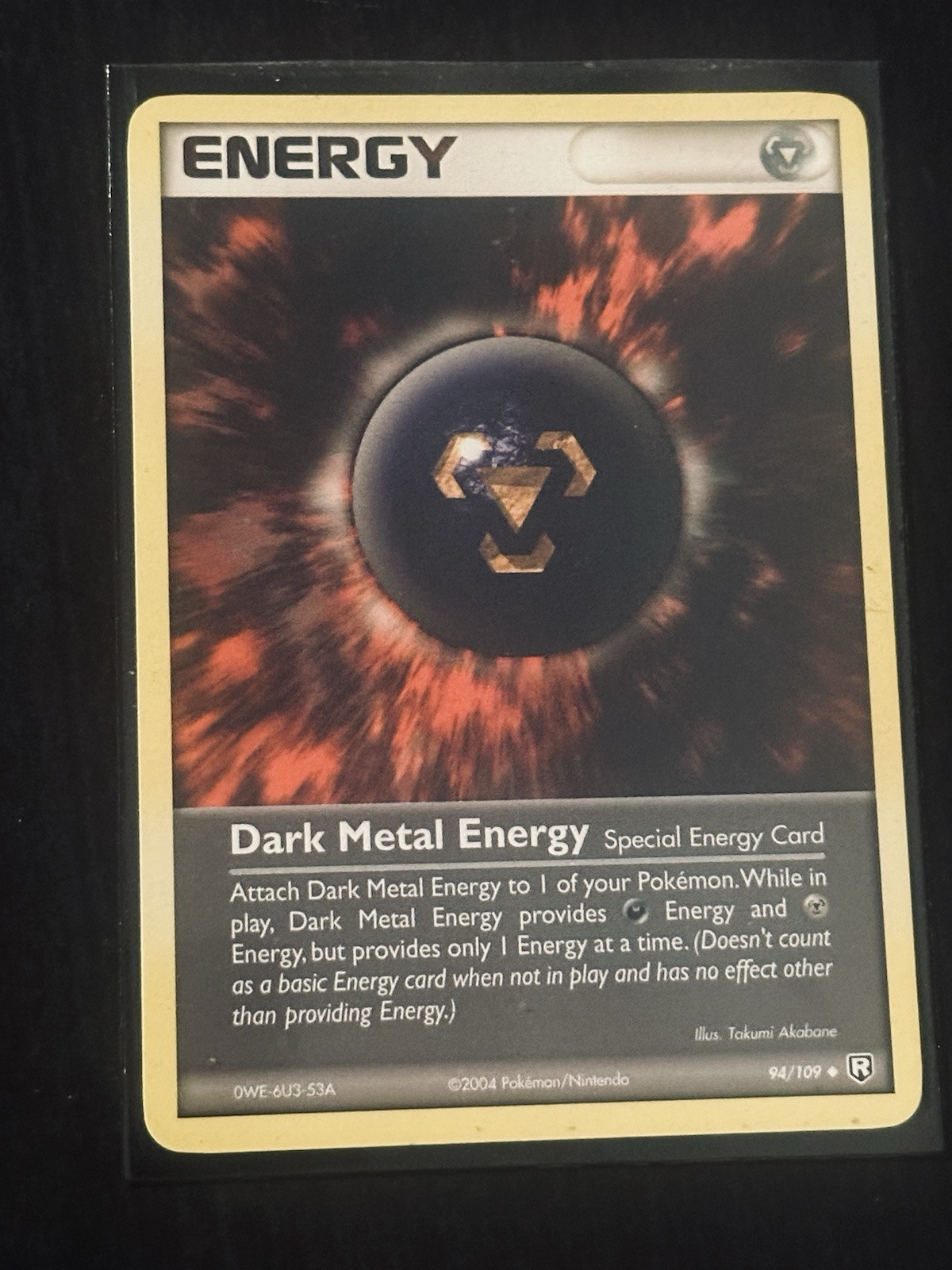 Dark Metal Energy - 94/109 - Pokemon Ex Team Rocket Returns Card VLP