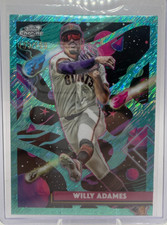 2025 Topps Chrome Cosmic Willy Adames Aqua Equinox Refractor /199 #196