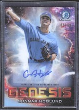 2021 Bowman Draft Genesis Auto /99 Gunnar Hoglund #GNS-17