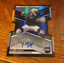 2023 Elite Extra Edition Die Cut Autograph Yovanny Rodriguez Auto 274/399