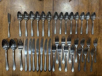 Oneida Joanne Stainless Flatware Mixed Set (set Of 39)