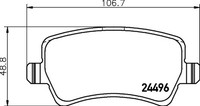 Hella Pagid Bremsbelagsatz Scheibenbremse 8DB 355 025-411 FüR Volvo Max V70 Ford
