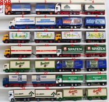 Bastelmodelle Hängerzüge Herpa u.a. Budweiser, GASA Arhus, Spaten 1:87 /898
