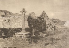 INNER HEBRIDES. Oronsay Priory. Scotland. By W. Marshall Brown 1952 old print