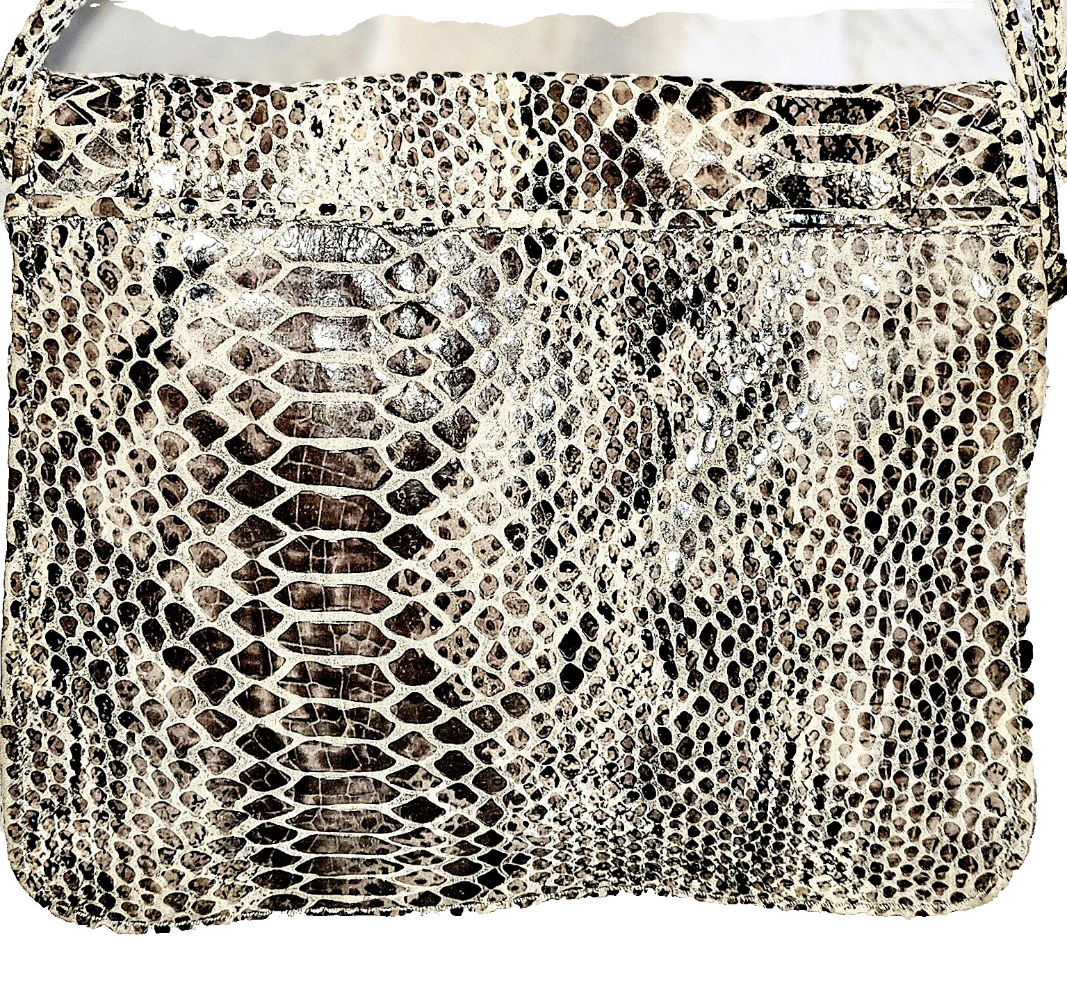 ELLIOTT LUCCA LEATHER PYTHON ROJO MAGNETIC FLAP C… - image 3