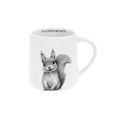 Pavilion Drive Me Nuts Squirrel 17oz Coffee Mug Tea Cup