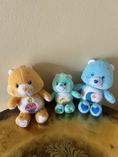 Vtg Care Bears 8" And 6  Lot of 3 Plush