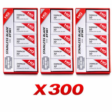 Dorco ST301 Double Edge Razor Blades Stainless Blades - 3 PACK - 300 BLADES