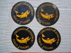 vintage new york conservation department public fishing tin sign x 4