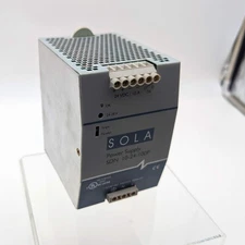 Sola HD SDN10-24-100P Power Supply 24 VDC Output 5 Amp 100 Watt DIN Rail Mount