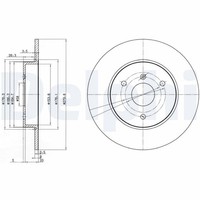 2X Delphi Bremsscheibe BG3526 FüR Smart Fortwo Crossblade 450 451 City Roadster