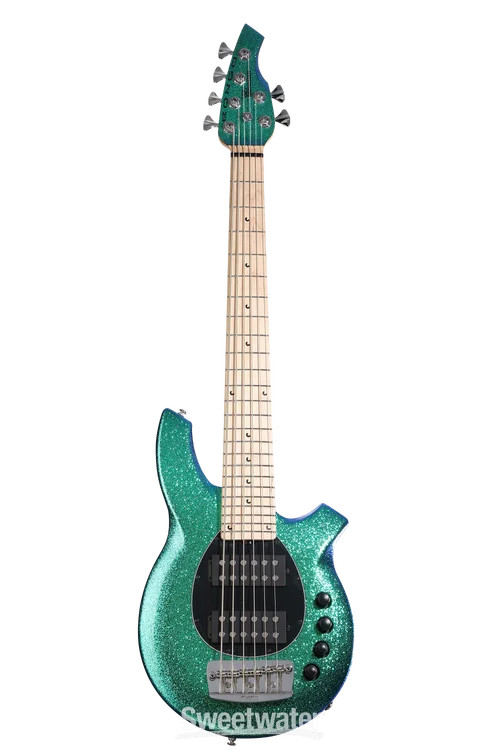 Ernie Ball Music Man Bongo 6 HH Electric Bass Guitar - Mystique, Maple
