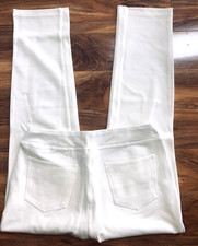 NEW Belle By Kim Gravel Woman's White Flexible Pull-On Knit Jegging Size 12