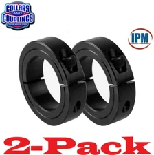2-PACK! 16MM SINGLE Split 1PC Clamp Shaft Collar Steel Black Oxide CCM161S (CCI)