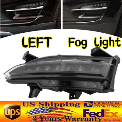 Left Driver Side Front Fog Light LED Lamp For 2014 2015 2016-2018 Lincoln MKC