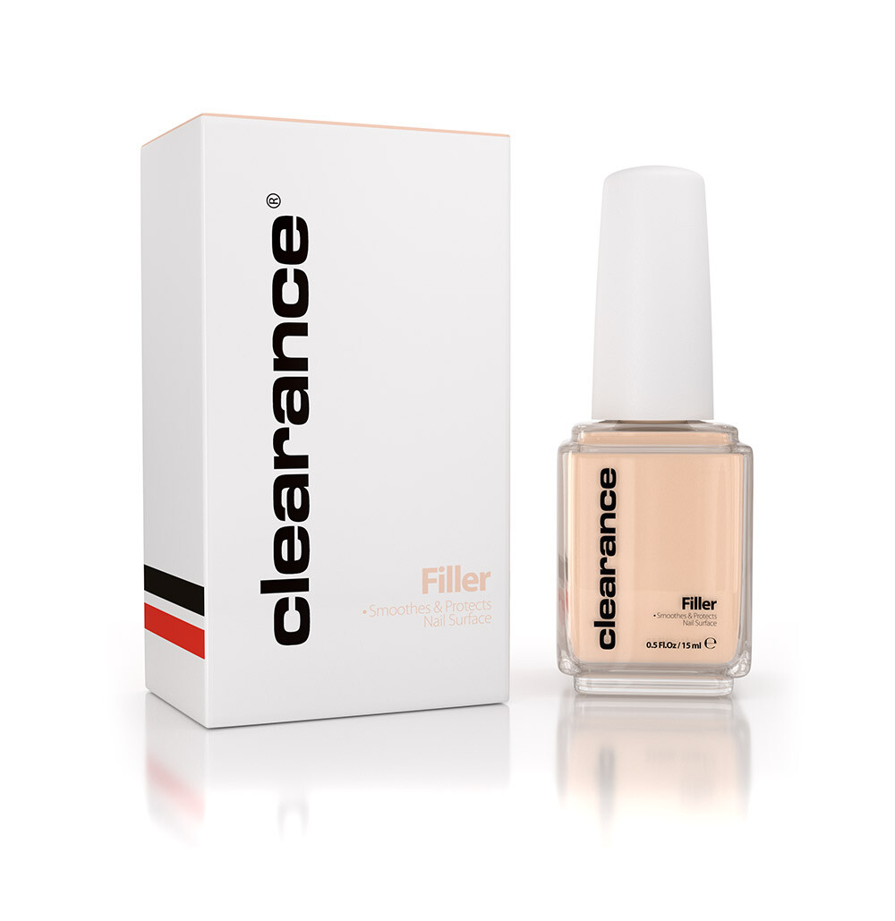 Nail Filler 15ml by Clearance Smooth Surface Fills Ridges Extends Wear Protects