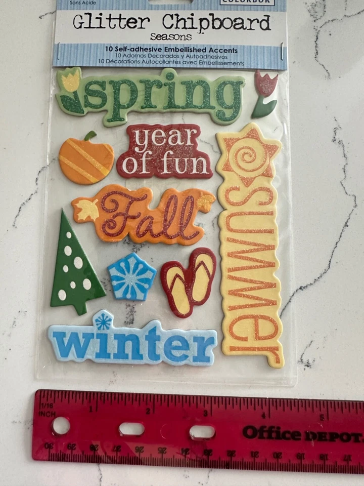 Colorbox блестящая ДСП сезоны 10 самоклеящаяся весна лето осень зима - Изображение 4 из 4