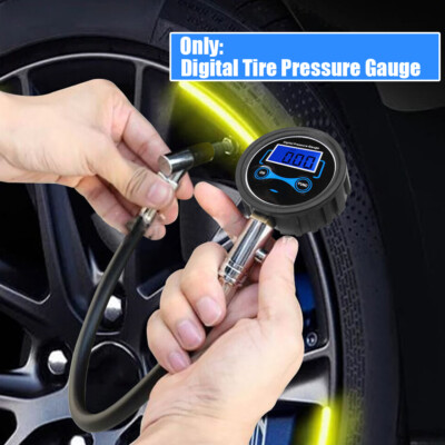 #ad #ad 0 200PSI LCD Digital Tire Pressure Gauge Car Tyres Air PSI Meter Tester 1 8 NPT $8.28