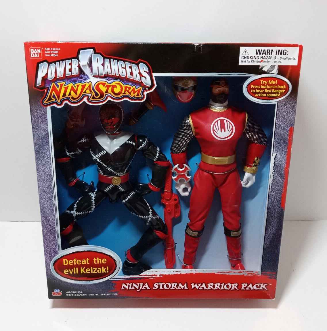 NEW Power Rangers Ninja Storm Warrior Pack Red Ranger / Kelzak 12