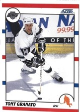 1990-91 Score Hockey NHL Tony Granato #48 Los Angeles Kings Hall of Fame Card