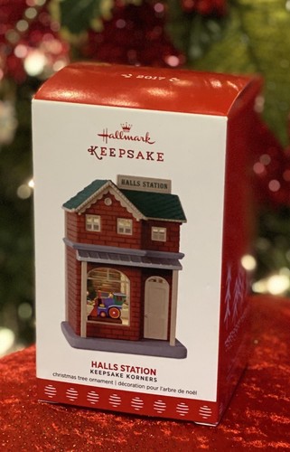 2017 Hallmark HALL STATION Ornament KEEPSAKE KORNERS NOSTALGIC Compl Trains - Picture 5 of 6