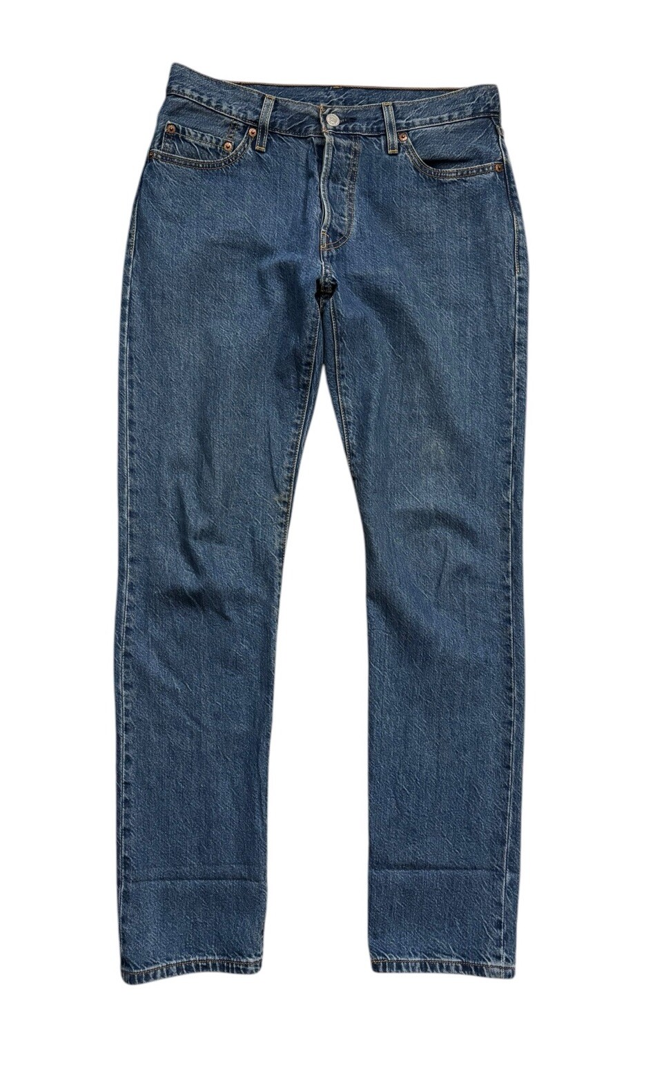 Levi's Jeans Womens Size 28x32 (Fits 28x30) Blue 501 Classic Straight Button Fly