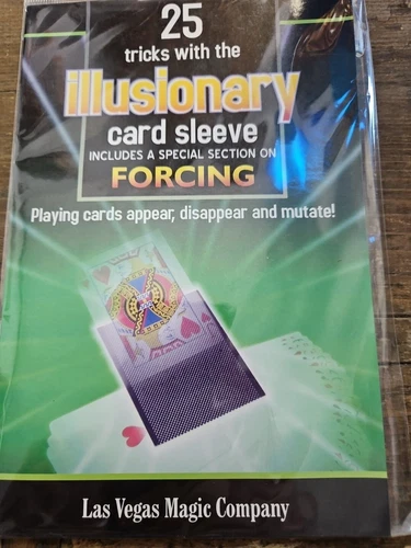 The Illusionary Card Sleeve + Book Of 25 Tricks - NEW IN BOX -  FREE SHIPPING - product listing photo