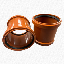 Underground 110mm Soil Pipe Repair Kit Set of Slip Coupler Repair Coupling Drain