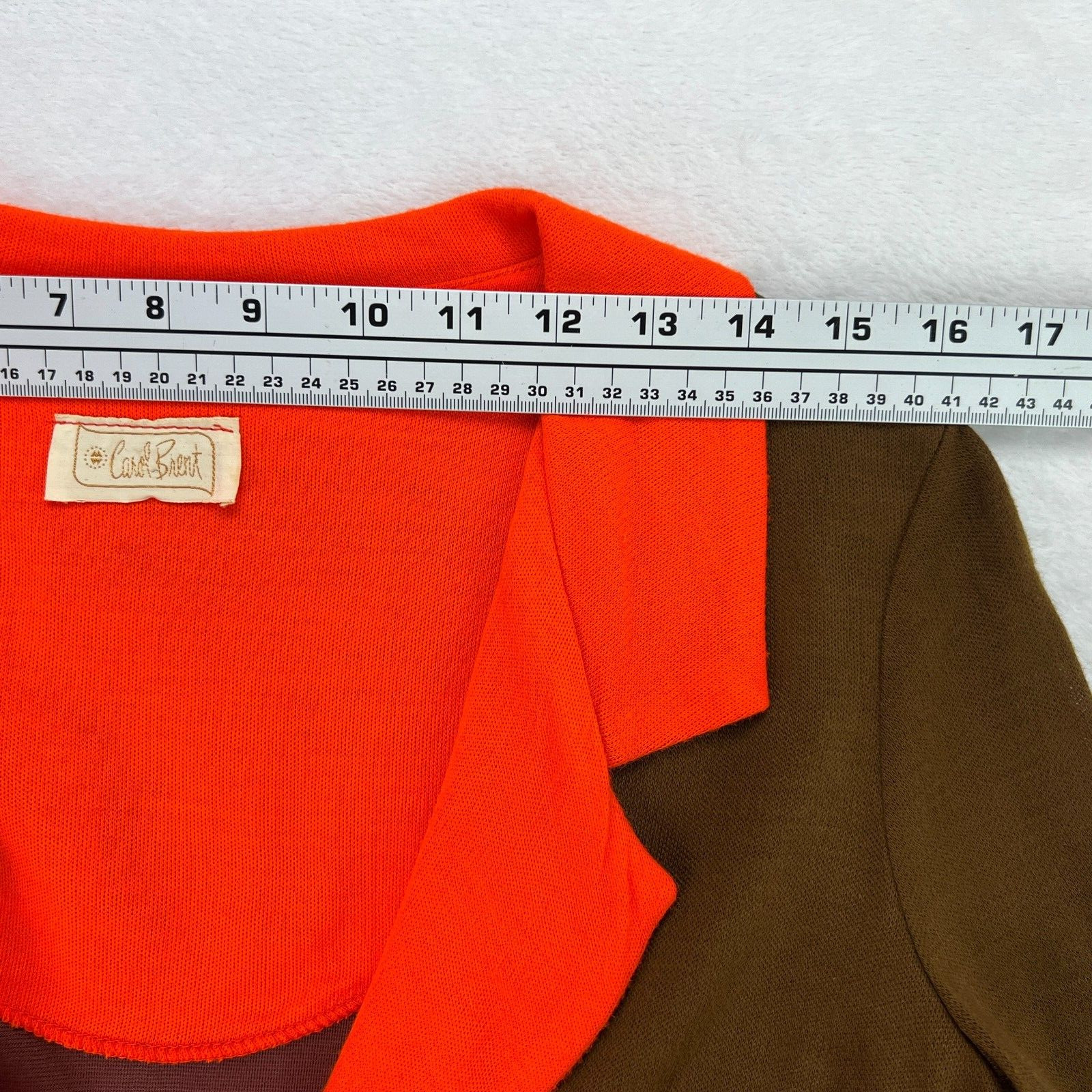 Vintage 60's Carol Brent Polyester Chain Button Blazer Petite XS Brady Bunch