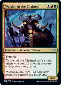 Warden of the Chained x4 - Theros Beyond Death - NM-Mint, English - Theros Beyon