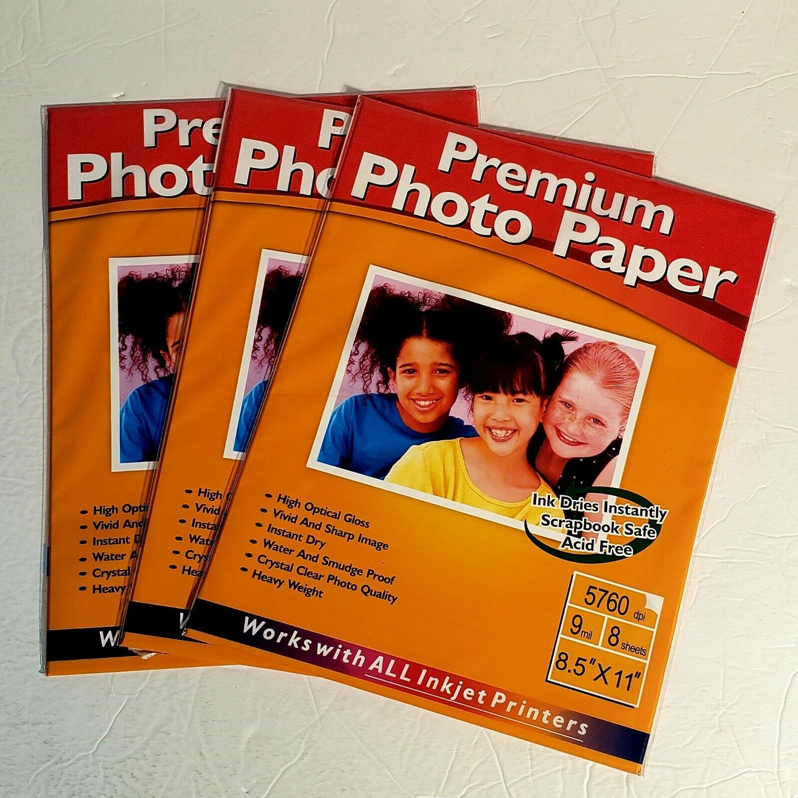 Premium Photo Paper High Optical Gloss 8 Sheets 8.5