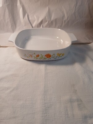 Corning Ware Wildflower Casserole A-8-B - 1.4L  No Lid Vintage 
