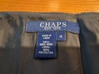 Vintage sz 12 Chaps Wool Black White Blue Lined side zip Skirt  — photo 6
