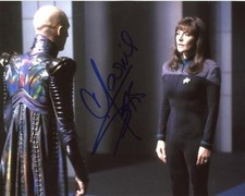 Marina Sirtis "Star Trek" AUTOGRAPH Signed 'Deanna Troi' 8x10 Photo ACOA