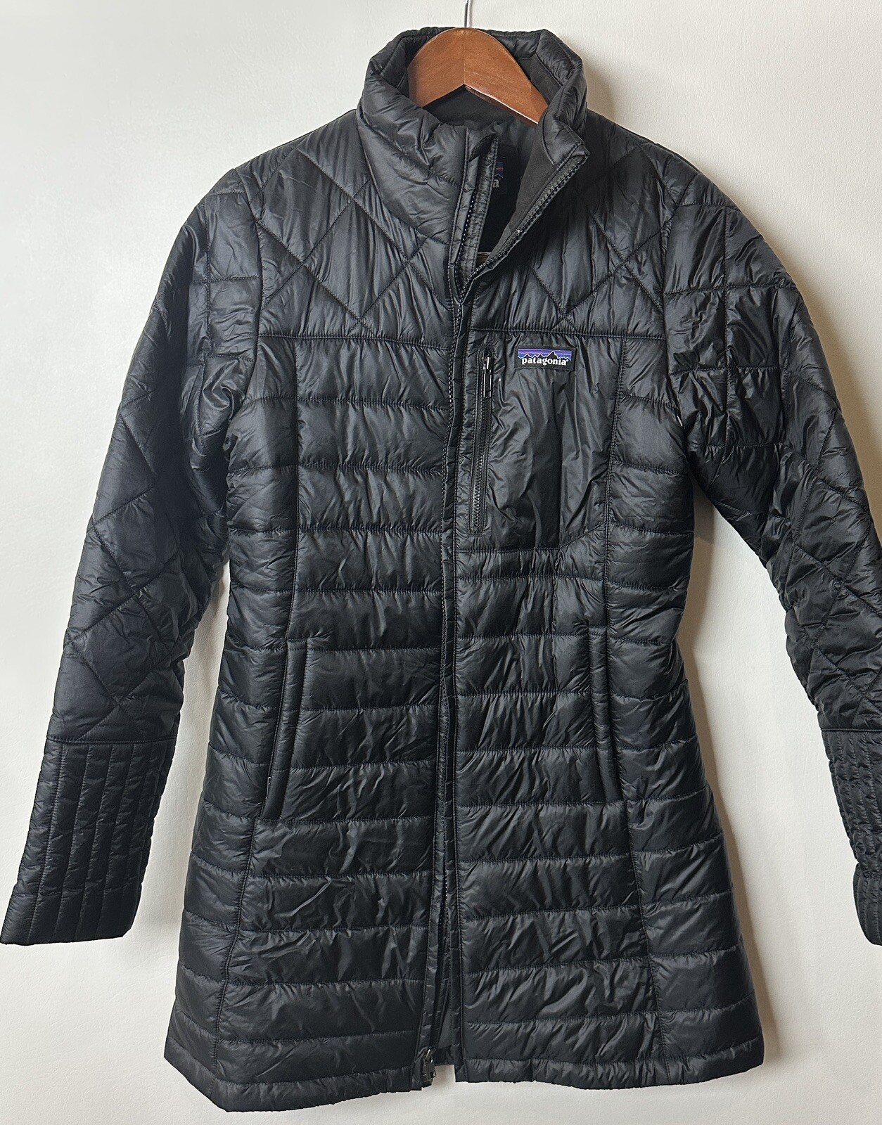 100 Patagonia Quilted Polyester Insulated Mid Length Jacket Size S | eBay