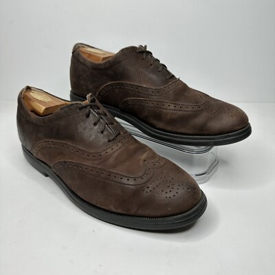 I.E. Nike Air Wingtip Oxford Mens Size 9.5 Brown Leather Casual Shoes 0823  | eBay