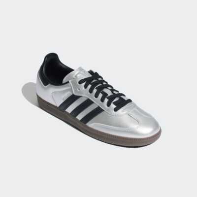 Adidas Originals SAMBA OG Silver Metallic/Core black JI4218