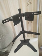 Quad Monitor Stand for 13" - 17" Monitors with Mounts for TWO (not four) Monitor